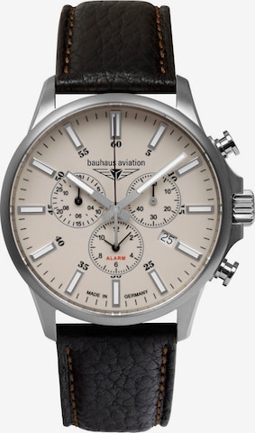 Bauhaus Uhr in Beige: predná strana