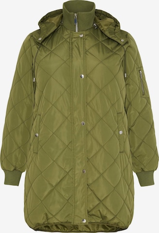 NO.1 by OX Winter Coat 'Isabel' in Green: front