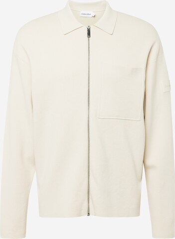 Vestes en maille 'Milano' Calvin Klein en beige : devant