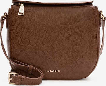 Lazarotti Crossbody Bag in Brown: front