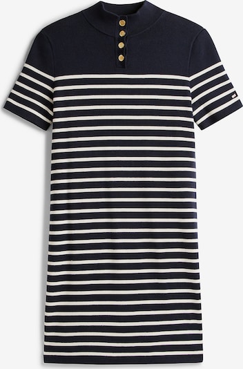 Megzta suknelė iš TOMMY HILFIGER, spalva – tamsiai mėlyna / balta, Prekių apžvalga