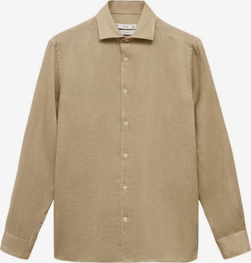 MANGO MAN Hemd 'Tucan' in Beige: Vorderseite