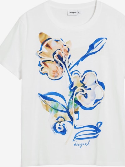 Marškinėliai iš Desigual, spalva – mišrios spalvos / balta, Prekių apžvalga