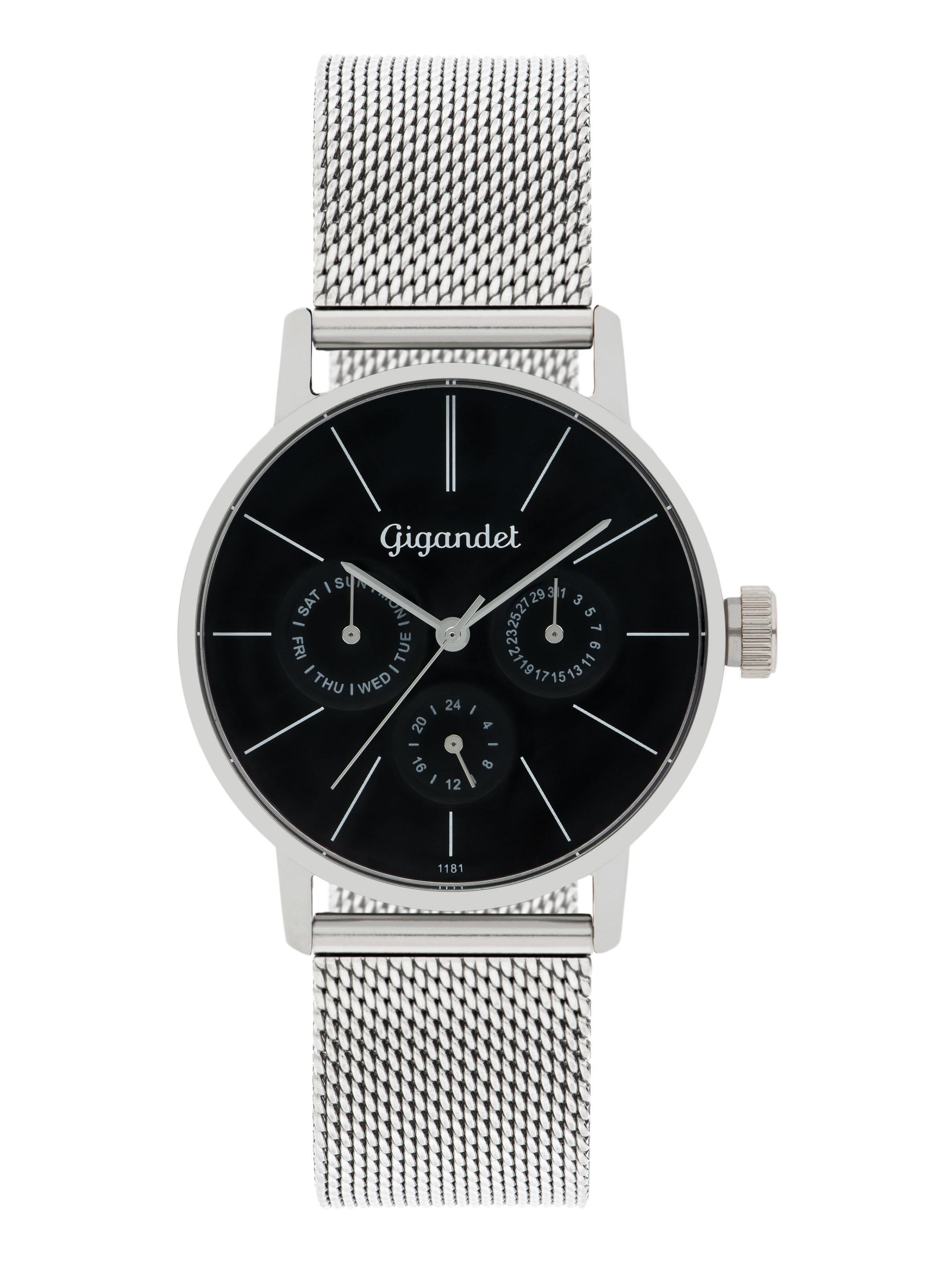 Gigandet Analoguhr 'MINIMALISM' in Silber: Vorderseite