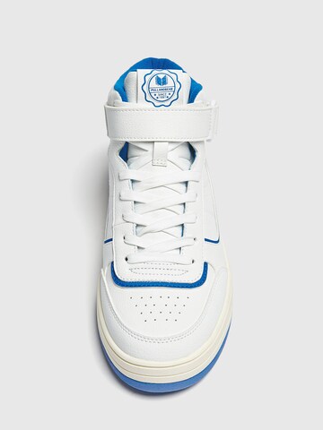 Pull&Bear High-Top Sneakers in Blue