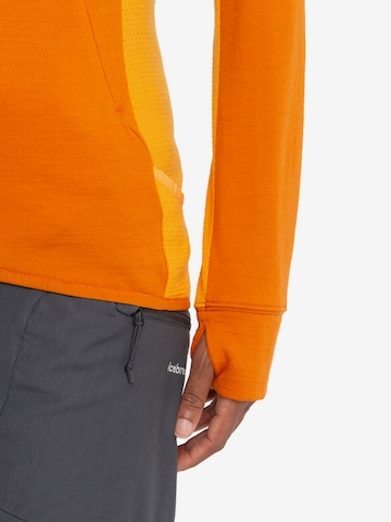 ICEBREAKER Athletic Sweatshirt 'Quantum ZoneKnit' in Orange