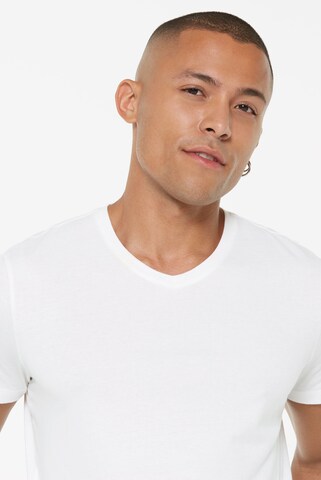 Harlem Soul T-Shirt V-Neck, 2er-Pack in Weiß