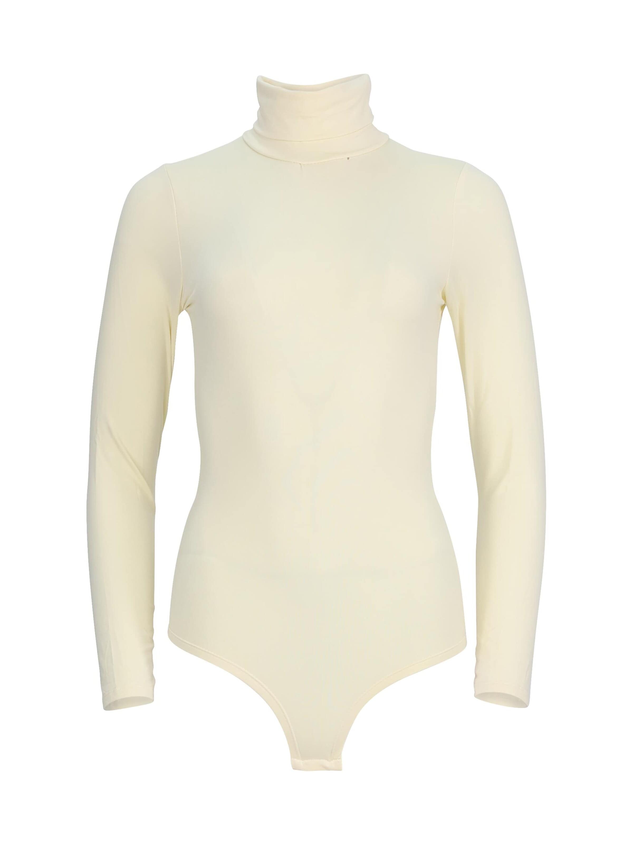 Easy Young Fashion Bodysuit in Beige: front