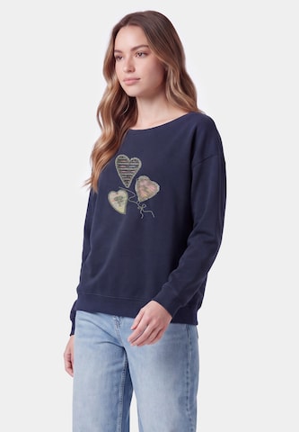 Sweat-shirt MYMO en bleu : devant