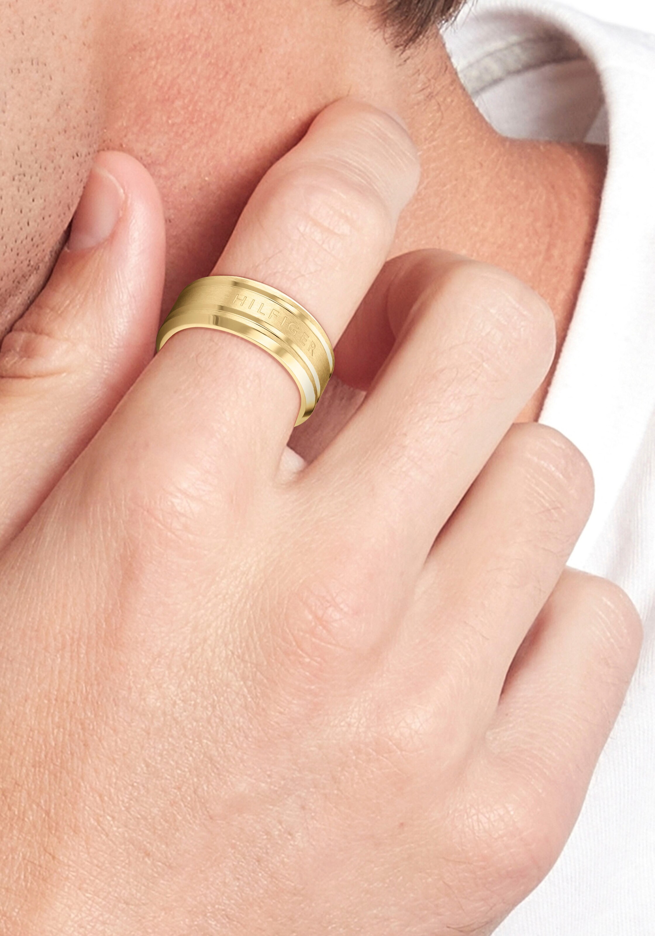 Tommy hilfiger ring gold deals