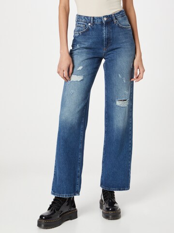 Wide Leg Jean 'JUICY' ONLY en bleu : devant