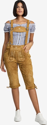 Steigenhöfer Traditional Pants 'Clara' in Brown: front