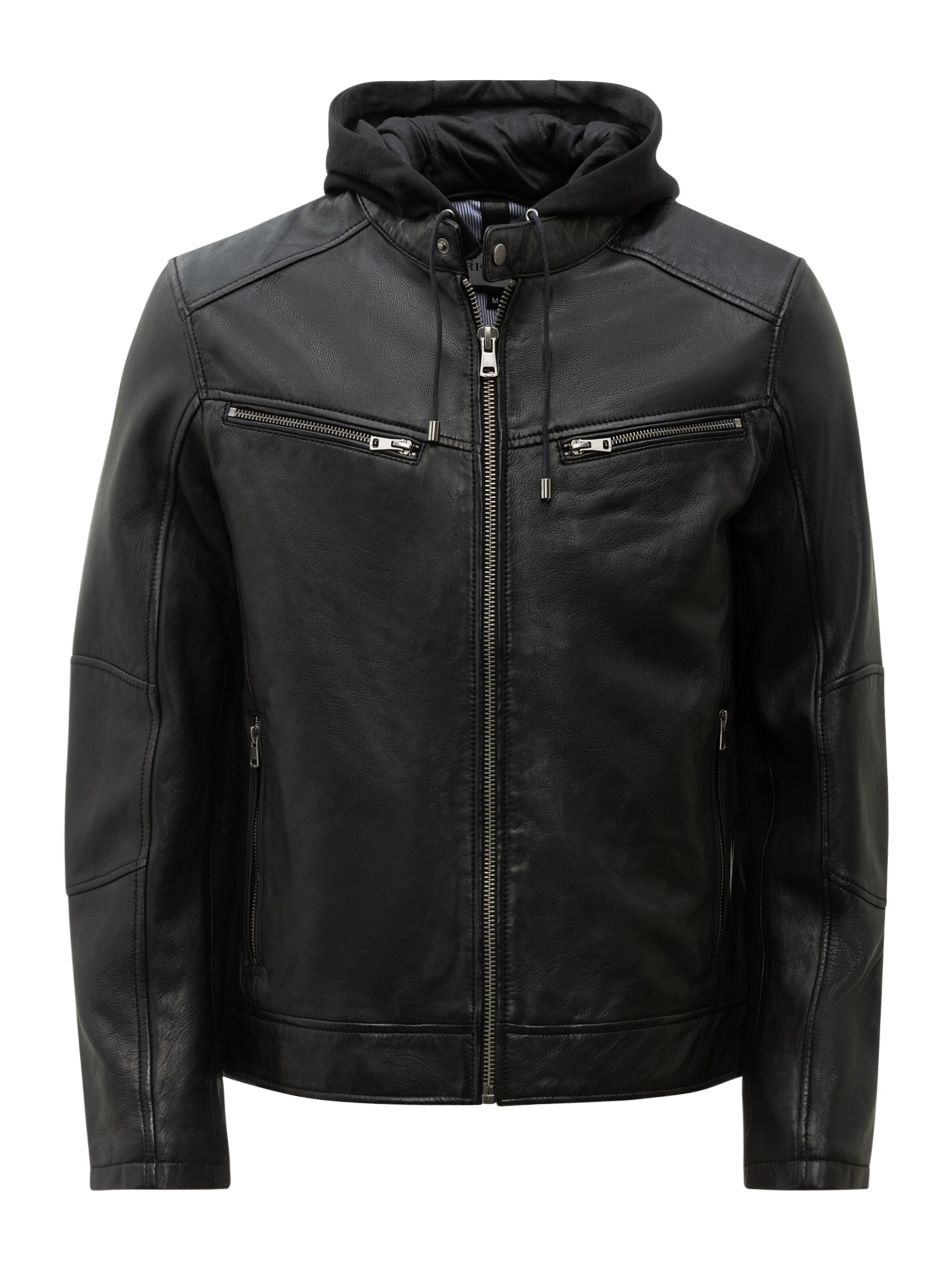 Veste mi-saison 'Fabio' RICANO en noir : devant