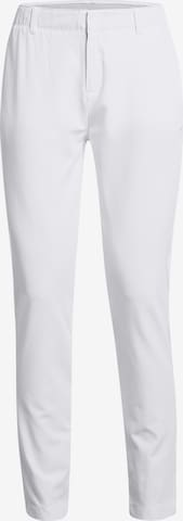 UNDER ARMOUR Slimfit Sporthose 'Drive' in Weiß: Vorderseite