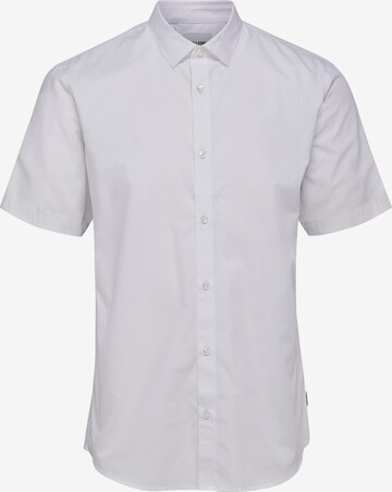 Coupe regular Chemise 'Sane' Only & Sons en blanc : devant