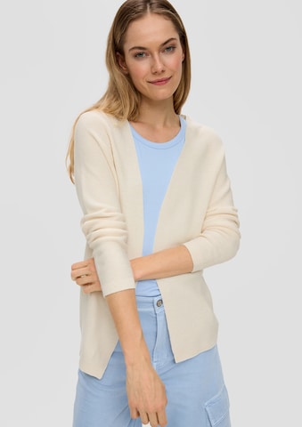 s.Oliver Knit cardigan in Beige: front