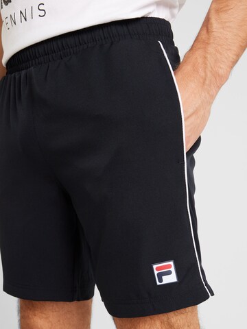 FILA Regular Workout Pants 'Leon' in Black