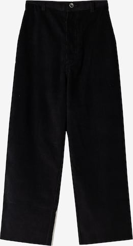 Bershka Wide Leg Hose in Schwarz: Vorderseite