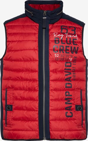 CAMP DAVID Vest in Red: front