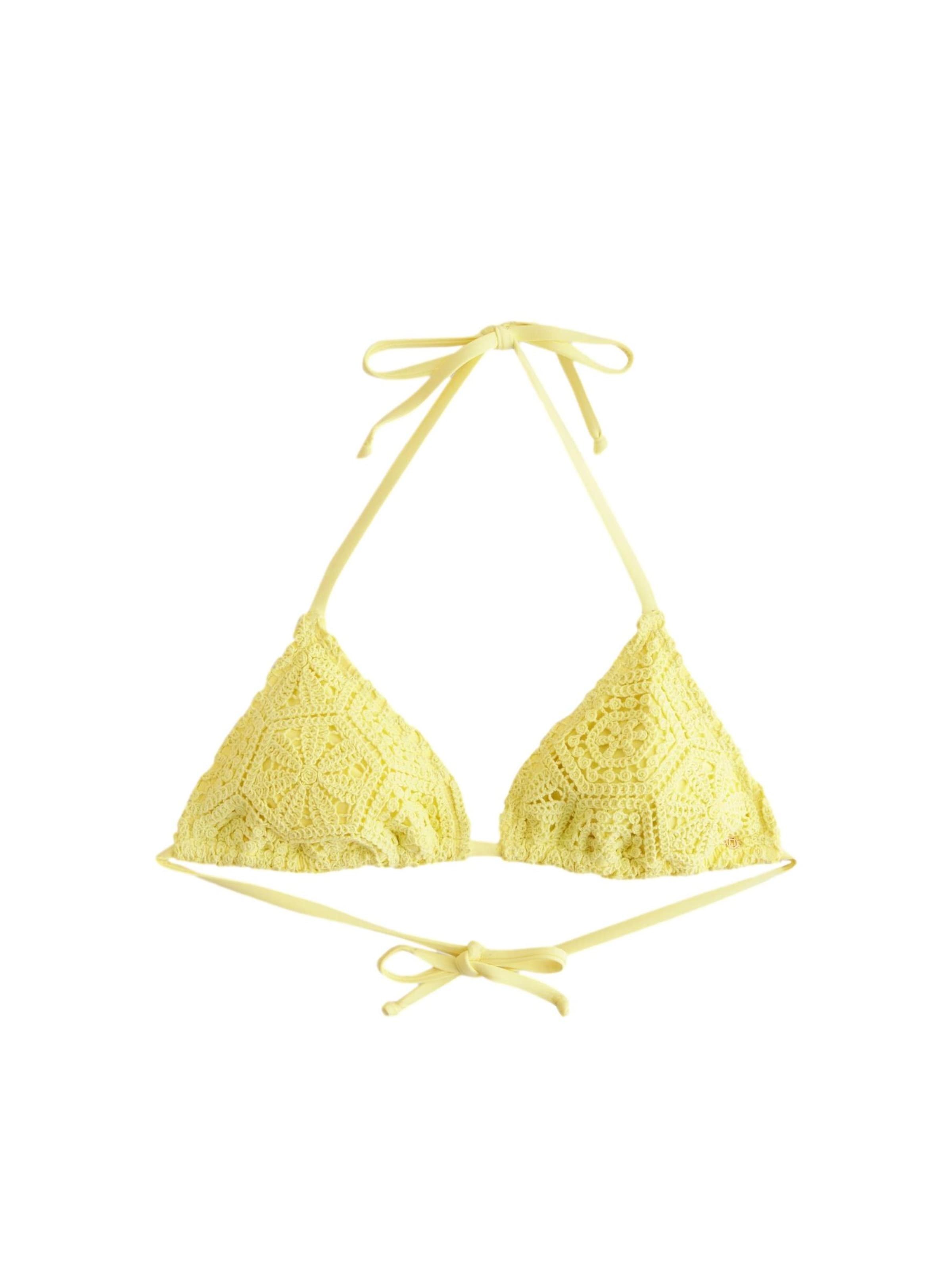 Triangle Hauts de bikini Next en jaune : devant