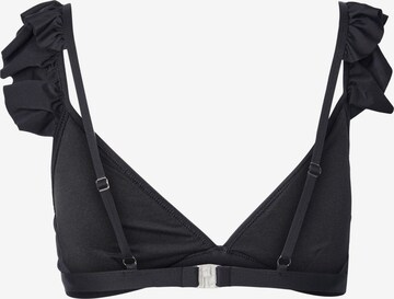 PIECES Triangel Bikinitop 'BADA' in Zwart