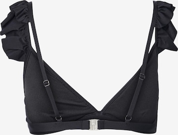 PIECES Triangel Bikinitop 'BADA' in Schwarz