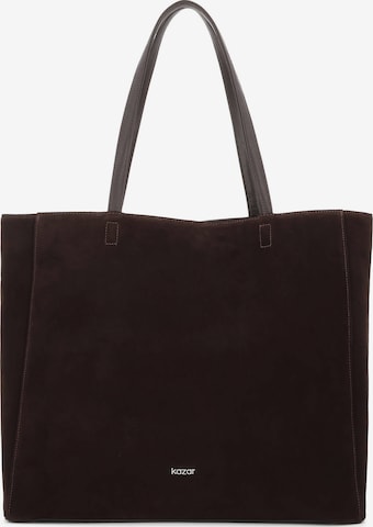 KazarShopper torba - smeđa boja: prednji dio