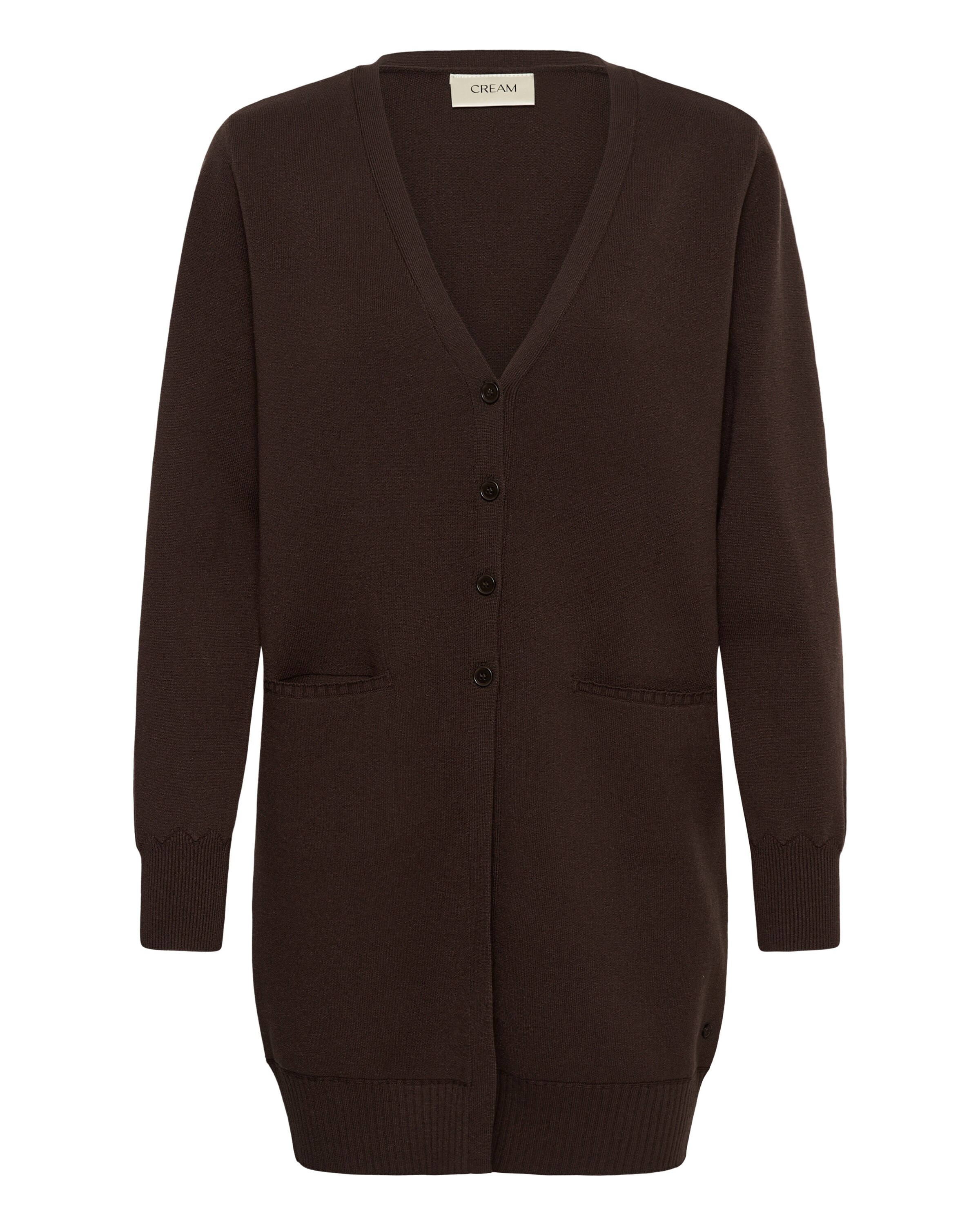 Cream Lang cardigan 'CRDela' i brun: forside