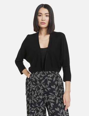 TAIFUN Knit Cardigan in Black: front