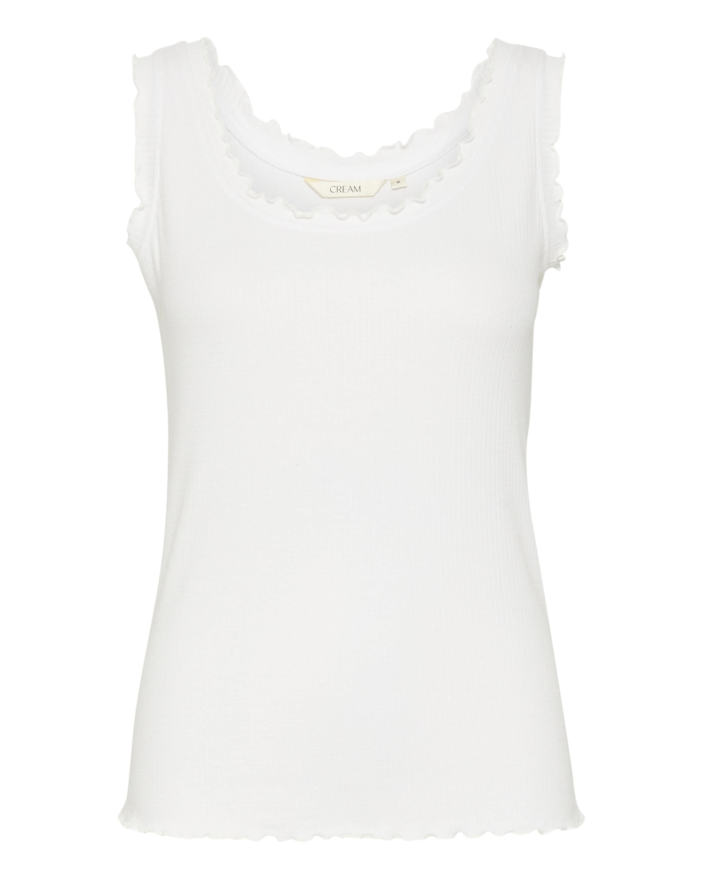 Cream Топ 'Ribba' в Белый: спереди