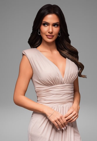 Ombre Avondjurk in Beige