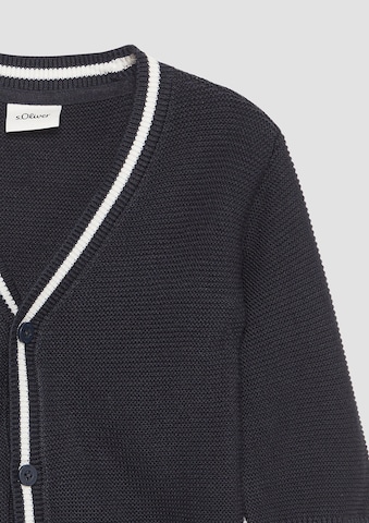 s.Oliver Gebreid vest in Blauw
