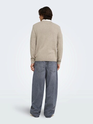 Only & Sons Sweater 'ONSMICHAEL' in Grey