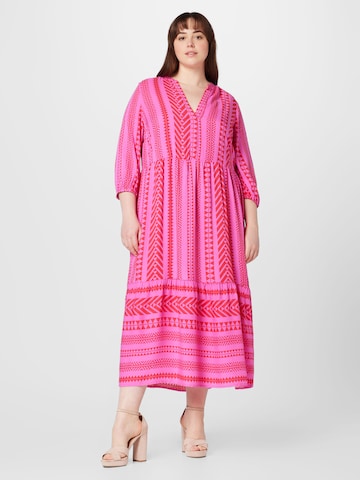 Robe ONLY Carmakoma en rose : devant