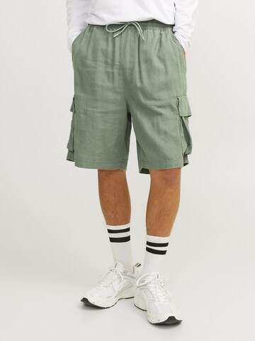 JACK & JONES Loosefit Broek in Groen: voorkant