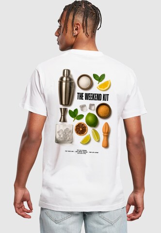 Mister Tee Tričko 'The Weekend Kit' – bílá: přední strana