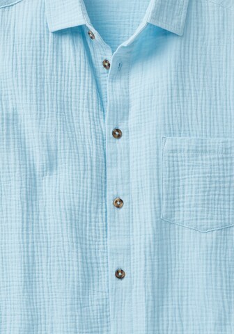 BEACH TIME Regular Fit Hemd in Blau