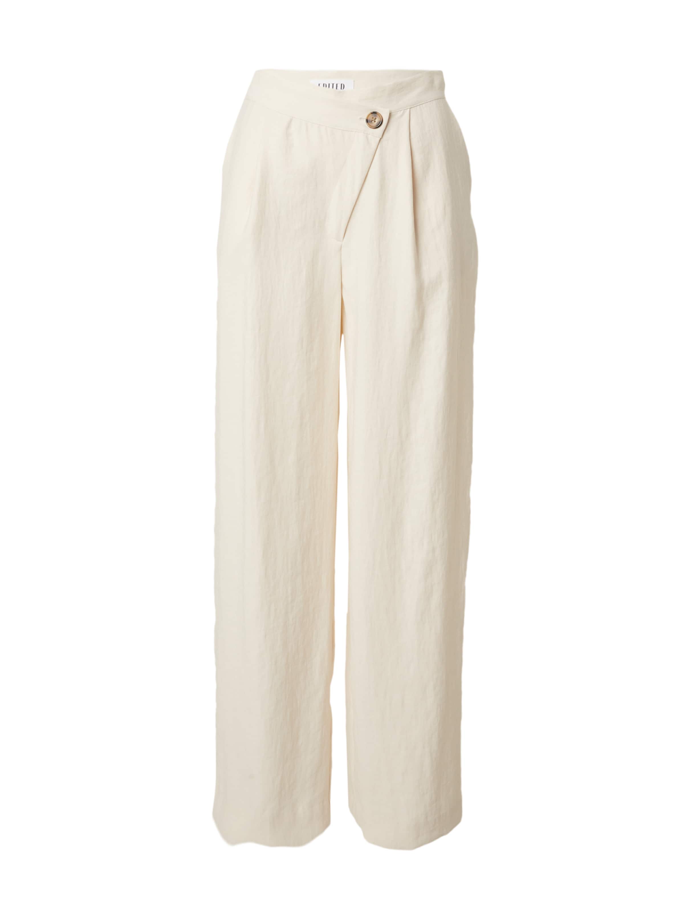 Wide Leg Pantalon 'Nena' EDITED en beige : devant