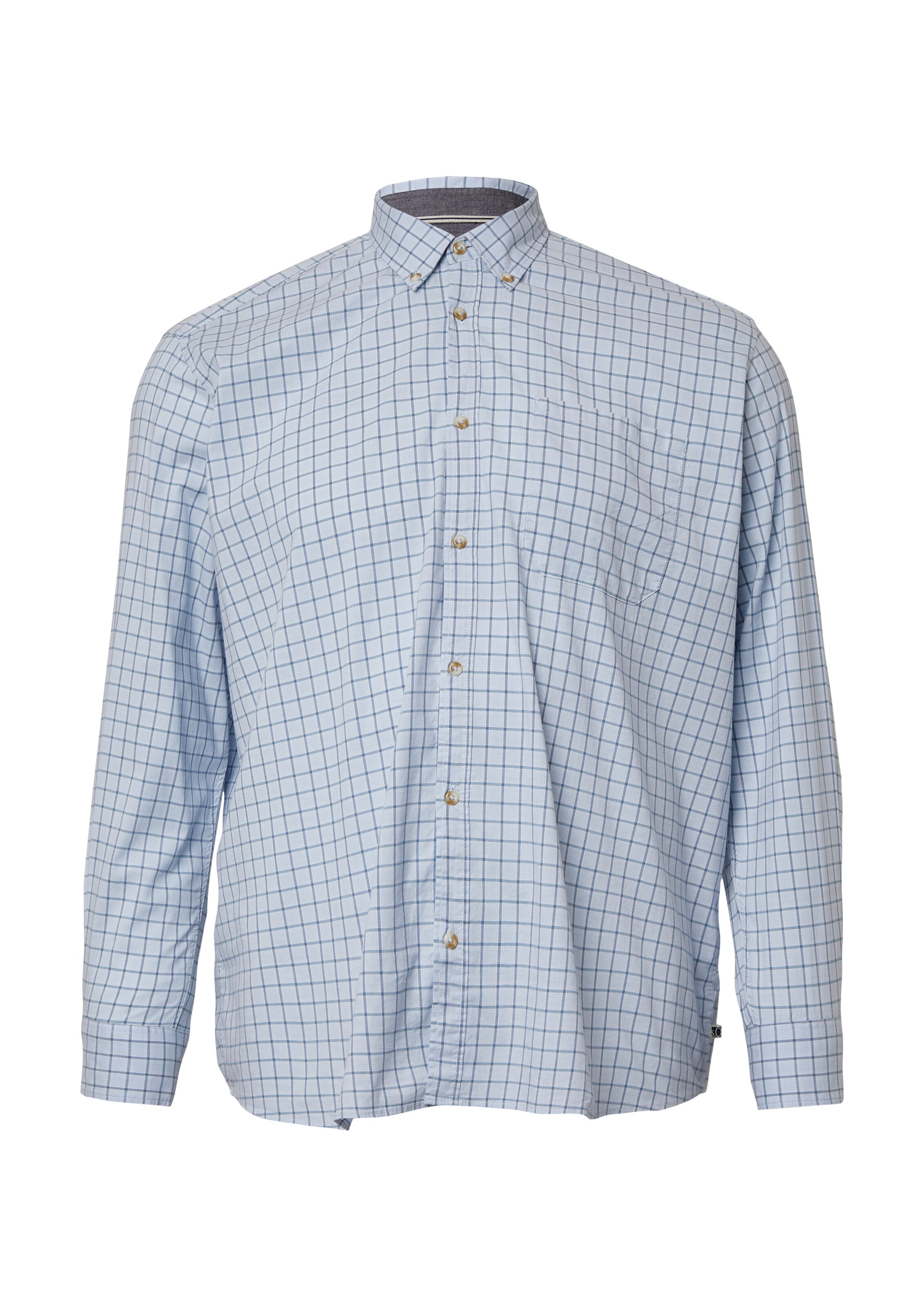 s.Oliver Men Big Sizes Hemd in Blau: Vorderseite