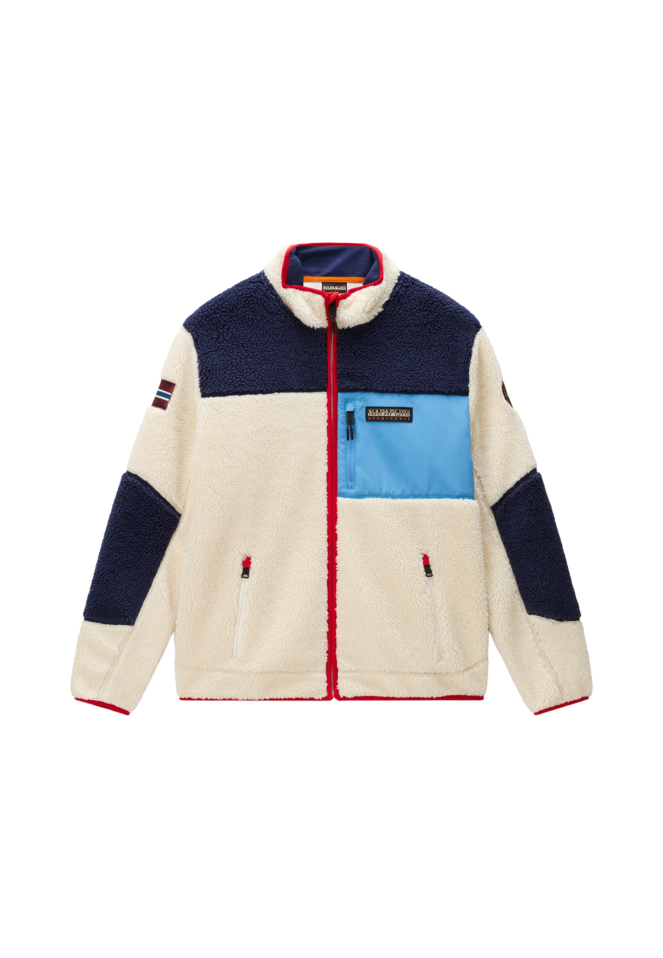 NAPAPIJRI - Chaqueta polar 'Yupik' en beige: frente