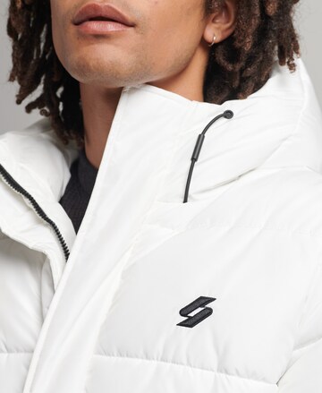 Superdry Winter Coat in White