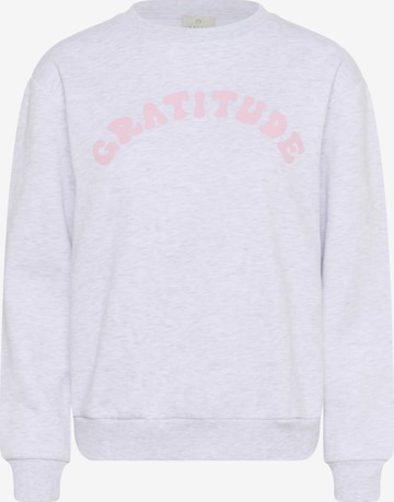 Kaffe Sweatshirt 'Anne' in Grey: front