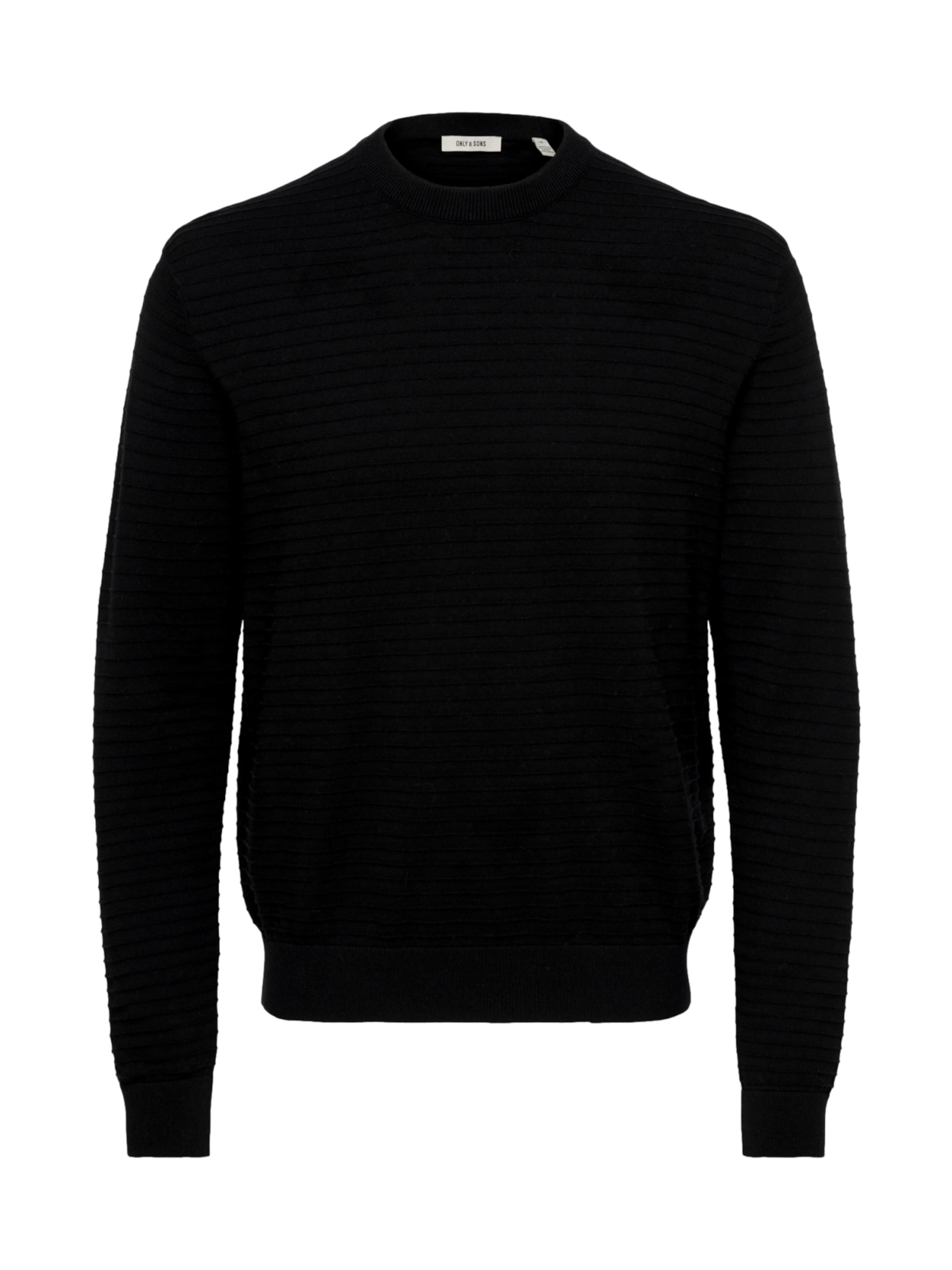 Only & Sons Pullover 'ONSSTORM' in Schwarz: Vorderseite