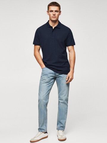 MANGO MAN Shirt 'REA' in Blauw