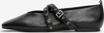 Tommy Jeans - Bailarinas con hebilla en negro: frente