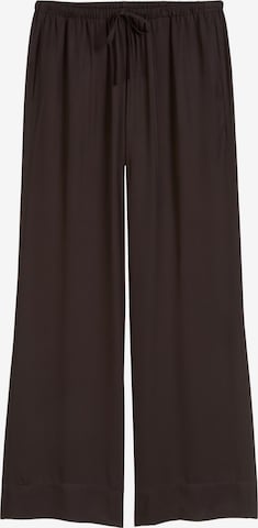 Marc O'Polo Wide leg Broek in Bruin: voorkant