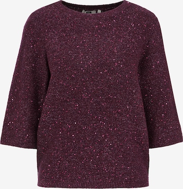 purpurinė WE Fashion Megztinis: priekis