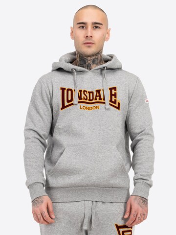 LONSDALE Свитшот 'HOODED CLASSIC LL002' в Серый: спереди