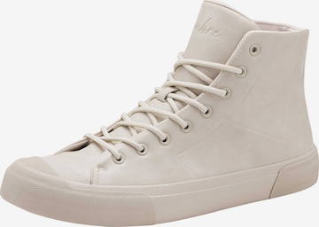 Baskets hautes Ombre en beige : devant