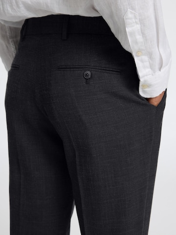 Coupe slim Pantalon à plis SELECTED en noir